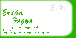 erika hogya business card